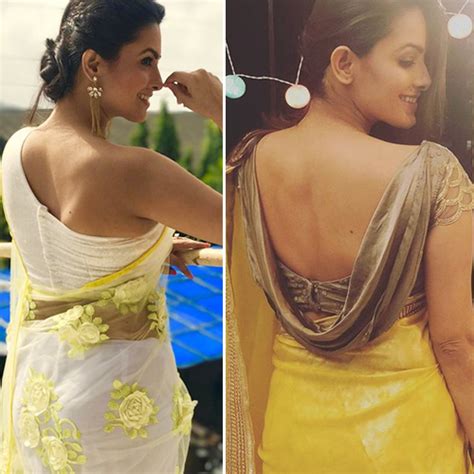 latest saree blouse back neck designs in trend slide 1