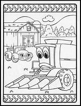 Coloring Deere John Pages Tractor Combine Johnny Printable Friends Getcolorings Color Pag Print Getdrawings sketch template