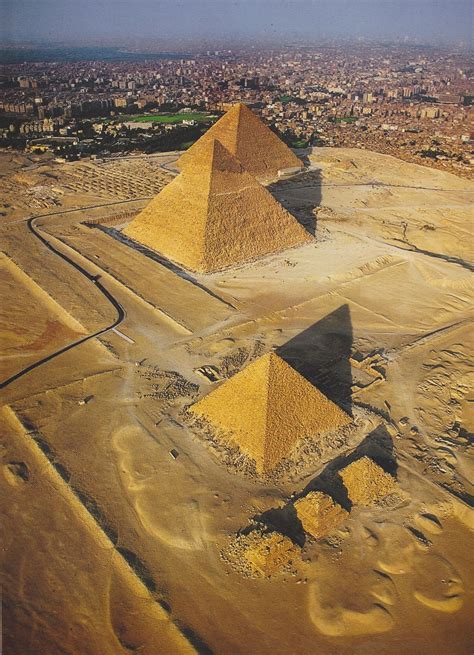 aerial view   pyramids  egypt