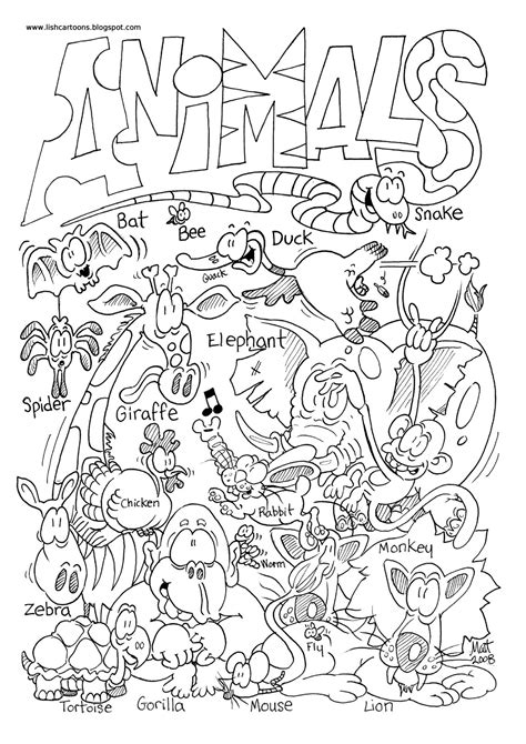 az zoo animal coloring pages