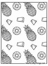 Sheet Pineapples Iheartcraftythings sketch template