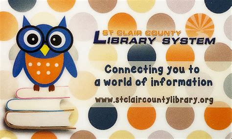 library card stclairlibrary