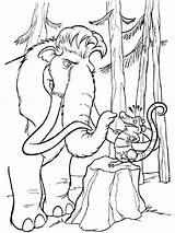 Ice Age Coloring Pages Animals Library Clipart Popular sketch template