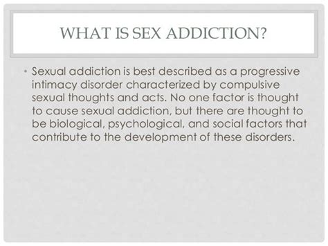 What Is Sexual Addiction