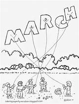 March Coloring Pages Month Kids Madness Color Sheets Colouring Months Printable Adron Mr Getcolorings Choose Board Challenge sketch template