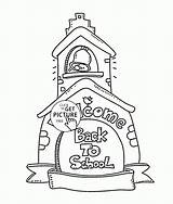 School Coloring Pages Back Kids Drawing Color Happy Wuppsy Printables Choose Board Getdrawings Cute sketch template