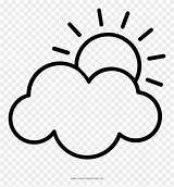 Cloudy Partly Pinclipart sketch template