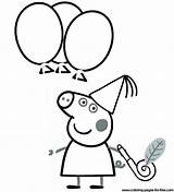 Peppa Pig Coloring Pages Piggy Drawing Birthday Miss Colouring Printable Color Kids George Guinea Pdf Da Getcolorings Find Realistic Getdrawings sketch template