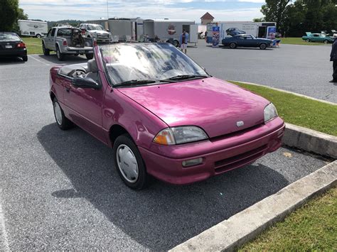 immaculate geo metro convertible  antique plates  saves
