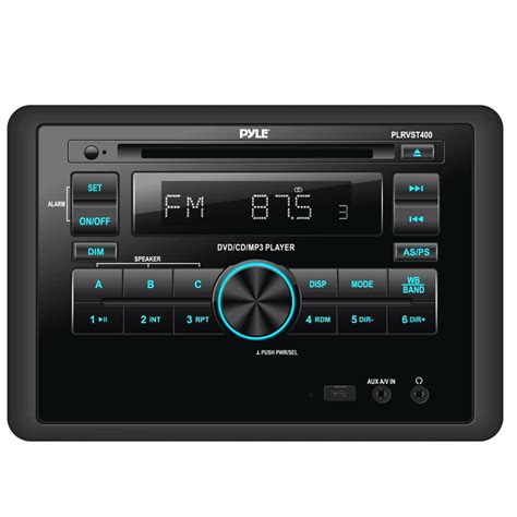 pyle double din  dash car stereo head unit wall mount rv audio video receiver system