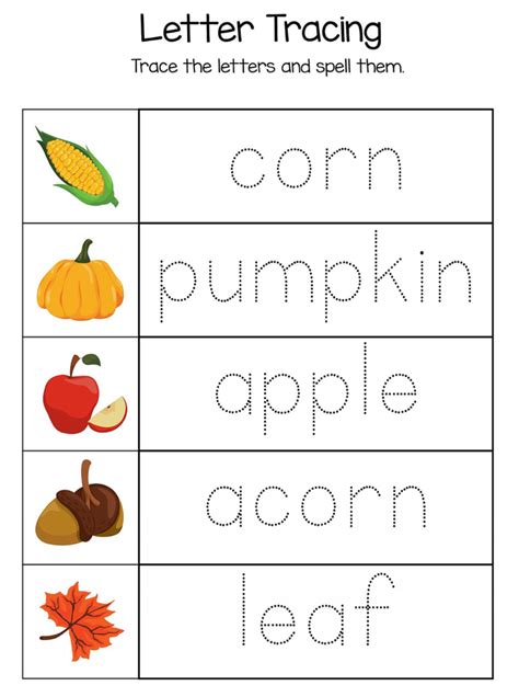 thanksgiving worksheets  kindergarten