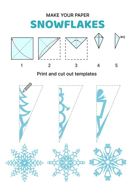 premium vector    paper snowflake fir tree snowman gift