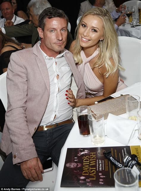 dean gaffney enjoys a night out with stunning rebekah ward daily mail