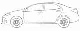 Corolla Toyota sketch template