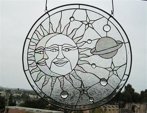 Sun And Moon Stained Glass Window Ebay Window Stained Stained