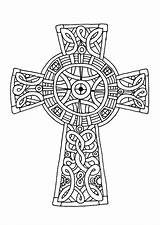 Cross Celtic Coloring Pages Mandala Crucifix Sheets Color Printable Drawing Crosses Colouring Line Print Patterns Adult Amazing Getcolorings Knot Discover sketch template