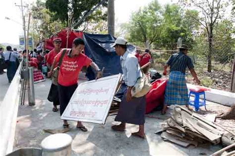 Rangoon Land Protesters Go Home After Lawmaker Promises