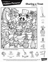 Hidden Objects Puzzles Find Object Kids Worksheets Highlights Games Summer Pages Sheets Activities Coloring 찾기 그림 숨은 Printables Activity Color sketch template