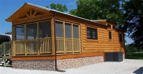 affordable  charming log cabin park models