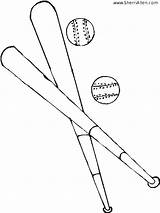 Coloring Pages Baseball Sports Basketball Sherriallen sketch template
