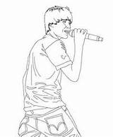 Justin Pages Bieber Coloring Getdrawings Getcolorings sketch template
