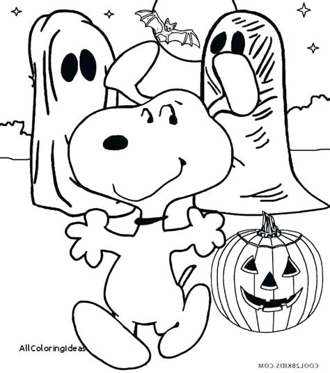 charlie brown halloween coloring pages  getcoloringscom