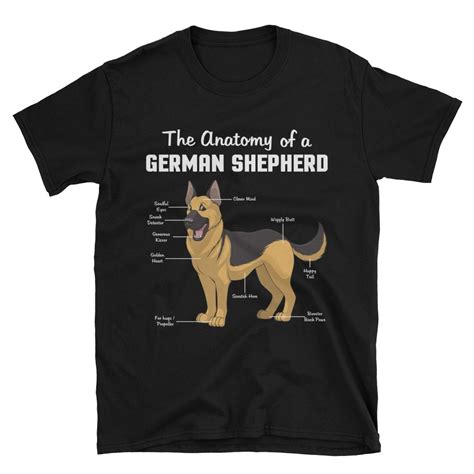 The Anatomy Of A German Shepherd T Shirt For German Shepherds Lovers