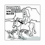 Coloring Hosanna Pages Sunday School Kids Easter Memorycross sketch template