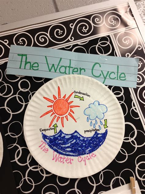 water cycle    paper plate water cycle activities science