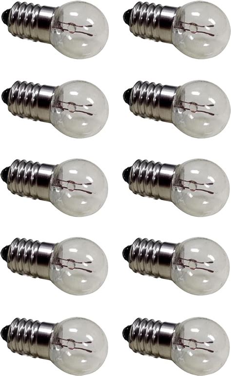 pack    miniature screw base light bulbs    volt