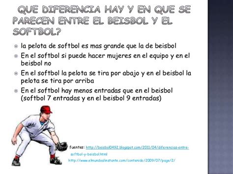 cuadro comparativo de beisbol y softball cuadro comparativo