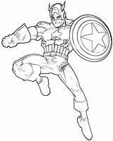 Captain America Coloring Pages Print Captainamerica sketch template
