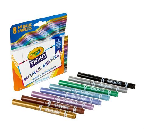 metallic markers  count art project supplies crayolacom crayola