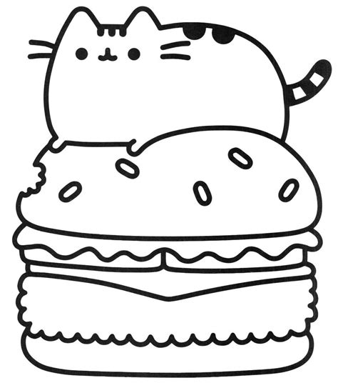 ideas  coloring pusheen coloring page