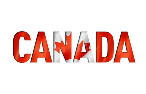 canada flag font stock illustration illustration  abstract
