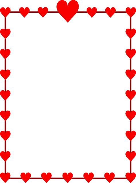 red page borders clipart
