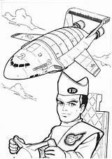 Thunderbirds Pages Colouring Coloring Pilot Top Go Age Over sketch template