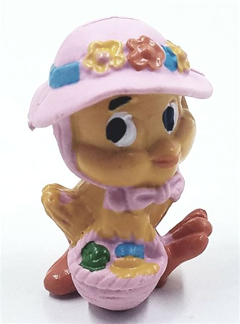 Vintage 1980 W Berrie Easter Buddies Pvc Easter Chick With Basket