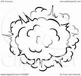 Explosion Clipart Comic Poof Vector Burst Illustration Royalty Tradition Sm Coloring Template sketch template
