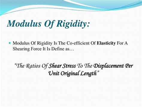 modulus  rigidity