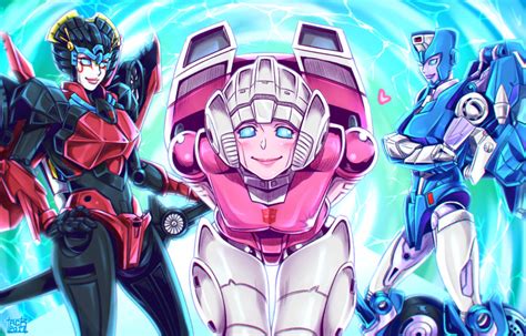 Arcee Windblade And Chromia Transformers Drawn By Tack Dnet