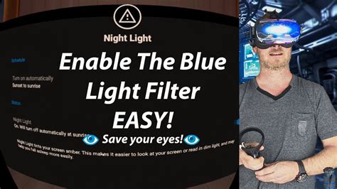 oculus quest blue light filter hack save  eyes youtube