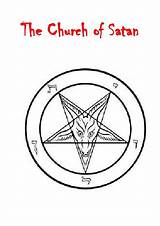Coloring Satanic Pdf Satan Book Church sketch template