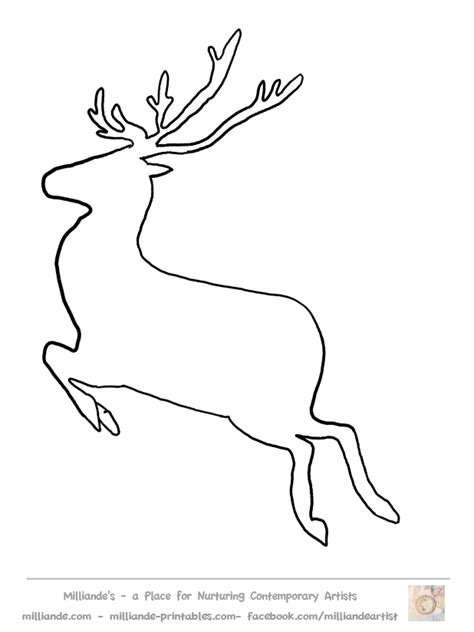 reindeer printables coloring home