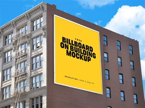building billboard mockup psd designbolts