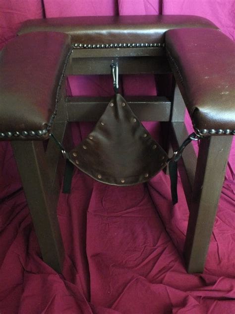 items similar to deluxe leather queening stool chair bondage furniture