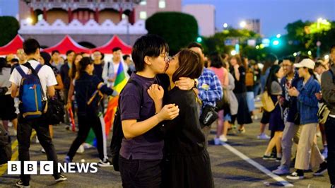 Taiwan S First Pride Since Same Sex Marriages Legalised Bbc News