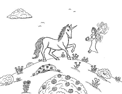 robins great coloring pages unicorn  fairy princess