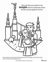 Temple Lds Coloring Family Pages History Primary Book Drawing Kids Color Mormon Sealing Library Clipart Drawings Line General Marriage Printable sketch template