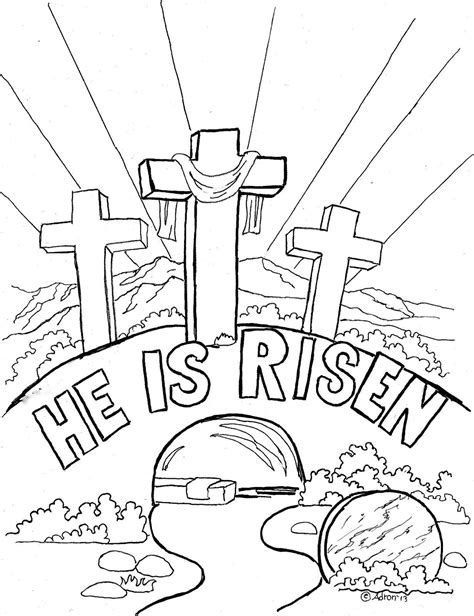 religious easter coloring pages   risen easter coloring pages